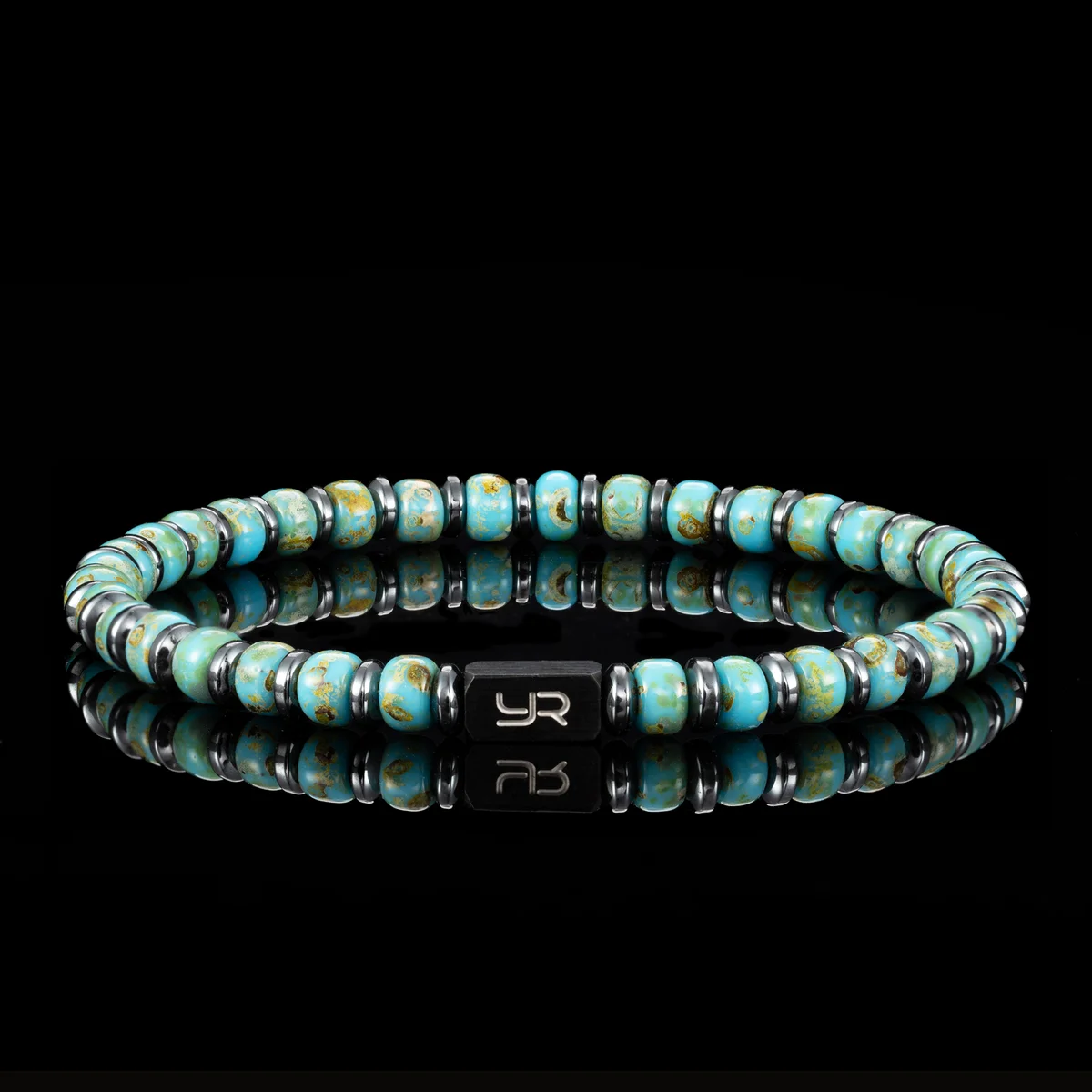 鈦鋼琉璃手鍊 4mm御幸米珠手工手串男女時尚個性配飾